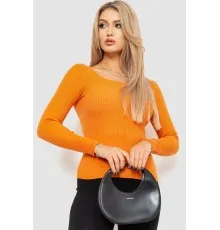 Кофта жіноча в рубчик, колір помаранчевий, 204R9024