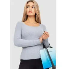 Кофта жіноча в рубчик, колір сірий, 204R9024