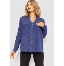 Блуза, колір синій, 102R306