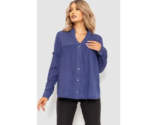 Блуза, колір синій, 102R306
