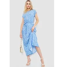 Сукня з принтом, колір блакитний, 214R055-3