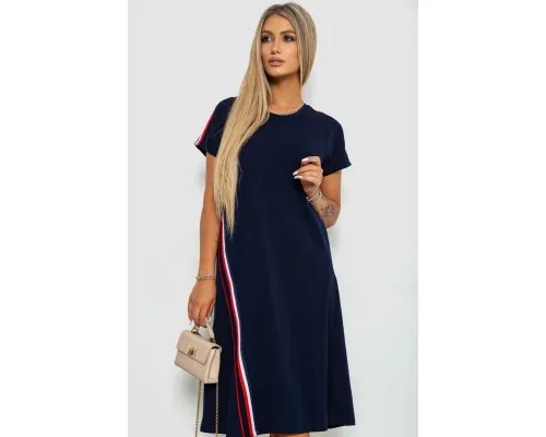 Сукня жіноча домашня, колір темно-синій, 219RT-4326
