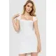 В'язане плаття, колір білий, 204R031