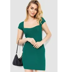 В'язане плаття, колір зелений, 204R031