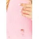 Жіночий светр в'язаний, колір рожевий, 204R162