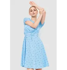 Сукня з поясом, колір блакитний, 230R1001