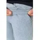 Спорт чоловічі штани на флісі однотонні, колір світло-сірий, 190R236