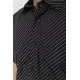 Сорочка чоловіча в смужку, колір чорно-білий, 167R975