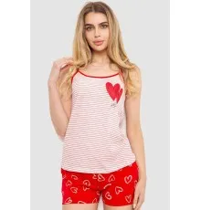 Пижама женская, колір червоно-молочний, 219RTA-441