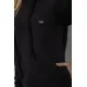 Туніка жіноча на флісі, колір чорний, 243R01006-1