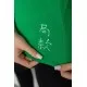 Жіночий лонгслів укорочений з рукавом 3/4, колір зелений, 186R508