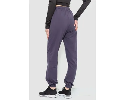 Спорт штани жіночі двонитка, колір темно-сірий, 102R292-1