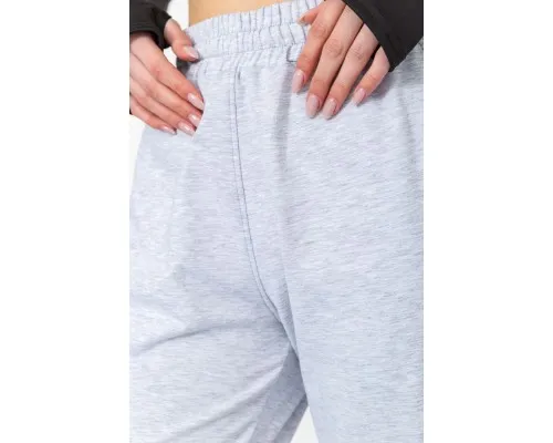 Спорт штани жіночі двонитка, колір світло-сірий, 102R292-1