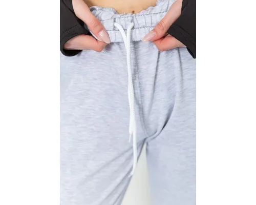 Спорт штани жіночі двонитка, колір світло-сірий, 102R292-1