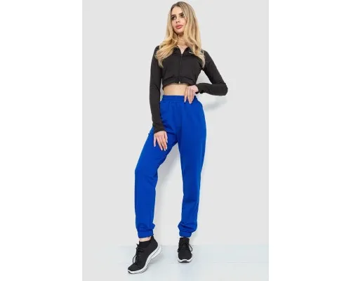 Спорт штани жіночі двонитка, колір синій, 102R292-1