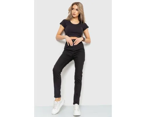 Джинси жіночі skinny, колір чорний, 186R0028