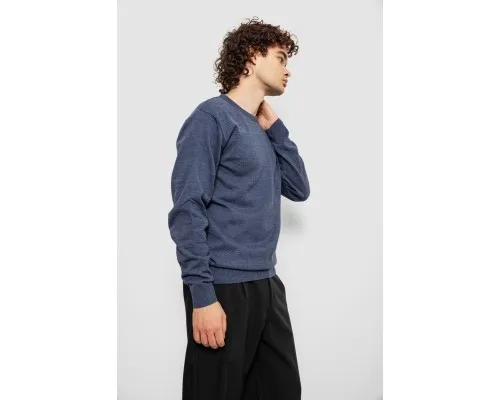 Светр чоловічий однотонний, колір синьо-сірий, 161R1770-1