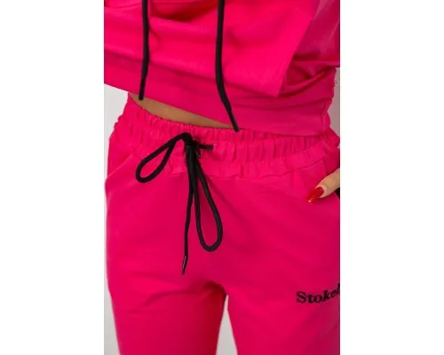Спортивний костюм жіночий двонитка  -уцінка, колір рожевий, 214R1419-006-U-11