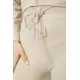 Костюм жіночий в рубчик, колір світло-бежевий, 244R14302