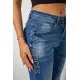 Джинси жіночі однотонні Skinny, колір синій, 244RVE-827