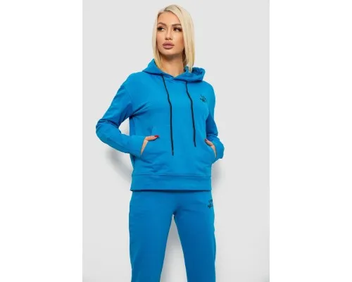 Спортивний костюм жіночий двонитка  -уцінка, колір джинс, 214R1419-005-U-2