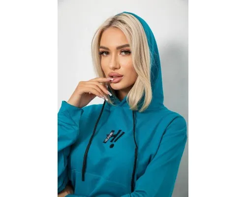 Спортивний костюм жіночий двонитка, колір бірюзовий, 214R1419-003
