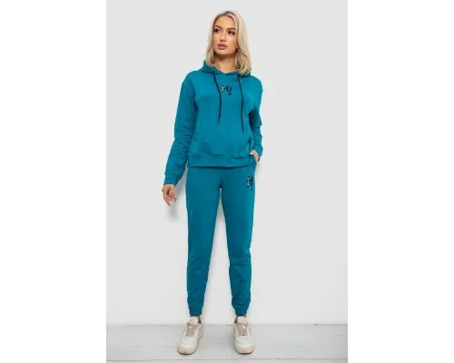 Спортивний костюм жіночий двонитка, колір бірюзовий, 214R1419-003