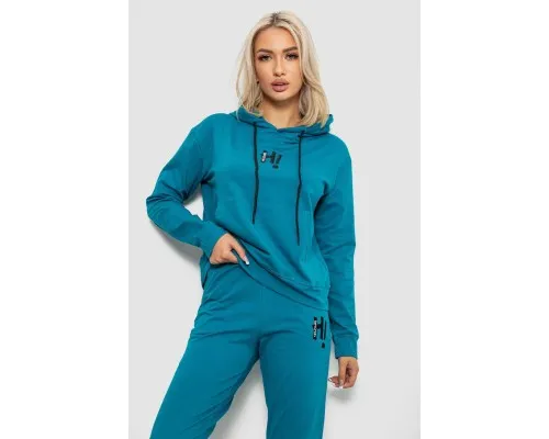 Спортивний костюм жіночий двонитка, колір бірюзовий, 214R1419-003