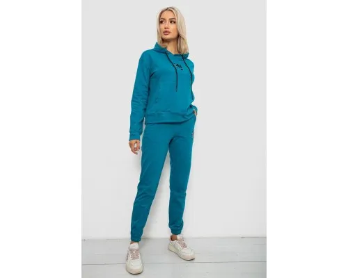 Спортивний костюм жіночий двонитка, колір бірюзовий, 214R1419-003