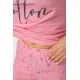 Піжама жіноча з принтом  -уцінка, колір рожевий, 243R7060-U-2