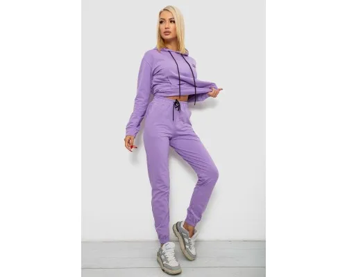 Спортивний костюм жіночий двонитка  -уцінка, колір бузковий, 214R1419-005-U-5