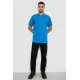 Поло чоловіче однотонне, колір бірюзовий, 244R465