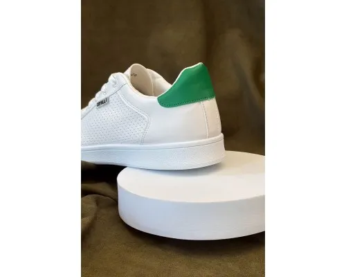 Кеди чоловічі, колір біло-зелений, 248RR221