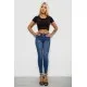 Джинси жіночі однотонні Skinny, колір синій, 244RS5712