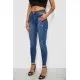 Джинси жіночі однотонні Skinny, колір синій, 244RS5712