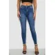 Джинси жіночі однотонні Skinny, колір синій, 244RS5712
