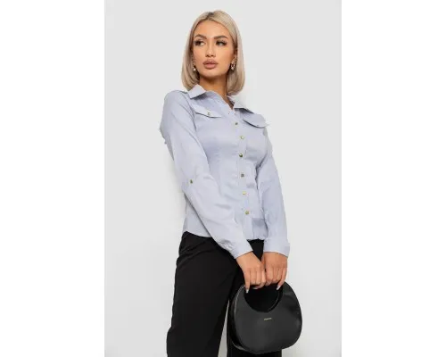 Сорочка класична в смужку  -уцінка, колір сірий, 230R646-U-40