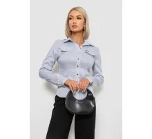 Сорочка класична в смужку  -уцінка, колір сірий, 230R646-U-40