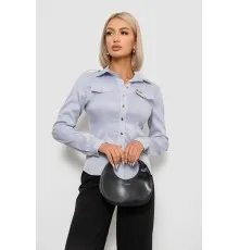 Сорочка класична в смужку  -уцінка, колір сірий, 230R646-U-40