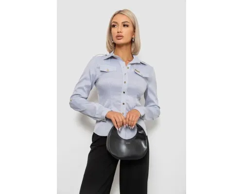 Сорочка класична в смужку  -уцінка, колір сірий, 230R646-U-40