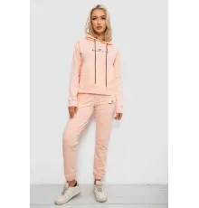 Спортивний костюм жіночий двонитка, колір персиковий, 214R1419-002