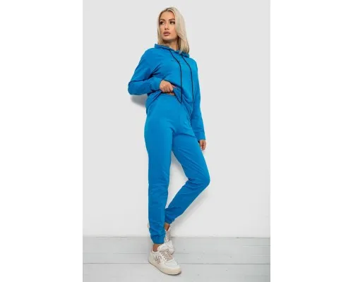 Спортивний костюм жіночий двонитка, колір джинс, 214R1419-002