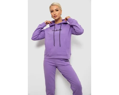 Спортивний костюм жіночий двонитка, колір бузковий, 214R1419-006