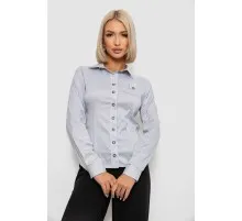Сорочка класична в смужку  -уцінка, колір світло-сірий, 230R644-U-97