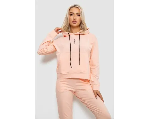 Спортивний костюм жіночий двонитка, колір персиковий, 214R1419-001