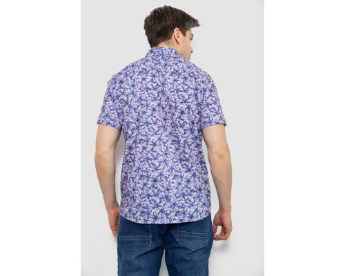 Сорочка чоловіча з принтом, колір бузковий, 186R7341-1