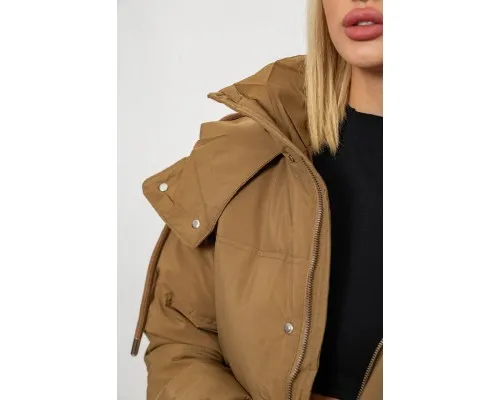 Куртка жіноча зимова коротка, колір хакі, 244R983