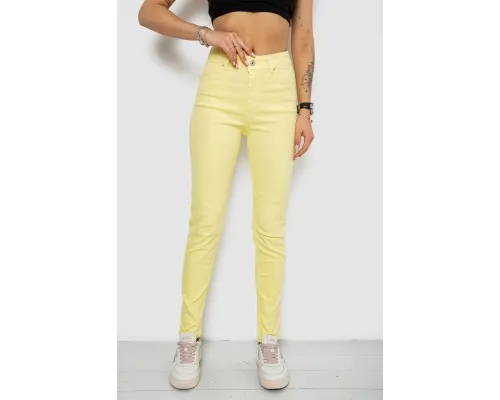Джинси жіночі Slim Fit, колір жовтий, 182R1489S19