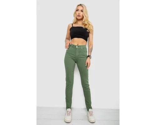Джинси жіночі Slim Fit, колір зелений, 182R1489S19