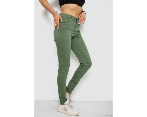 Джинси жіночі Slim Fit, колір зелений, 182R1489S19